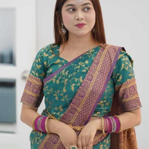 প্রিয়তমা শাড়ি – ( Sea Green Colour )